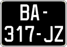 French license plate, SIV (oldtimers)