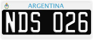 License plate of Argentina, Cars (1995, ABC 123)
