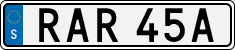 License plate of Sweden, Regular plates