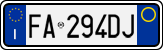 License plate of Italy, Cars (1994 year series)