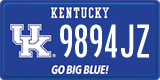 Kentucky, Specialty plates (1234AB)