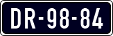 License plate of the Netherlands, Imported oldtimers (cars)
