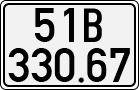 License plate of Vietnam, Cars