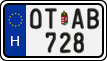 license plates of Hungary, Oldtimers (2022)