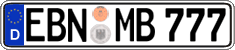 German license plate, Regular plates