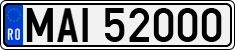 License plate of Romania, Ministry of Interior