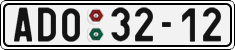 License plate of the Czech Republic, Cars (1960)
