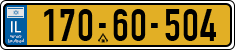License plate of Israel, Regular plates