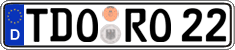 German license plate, Regular plates