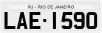License plate of Brazil, Private owners (1990)