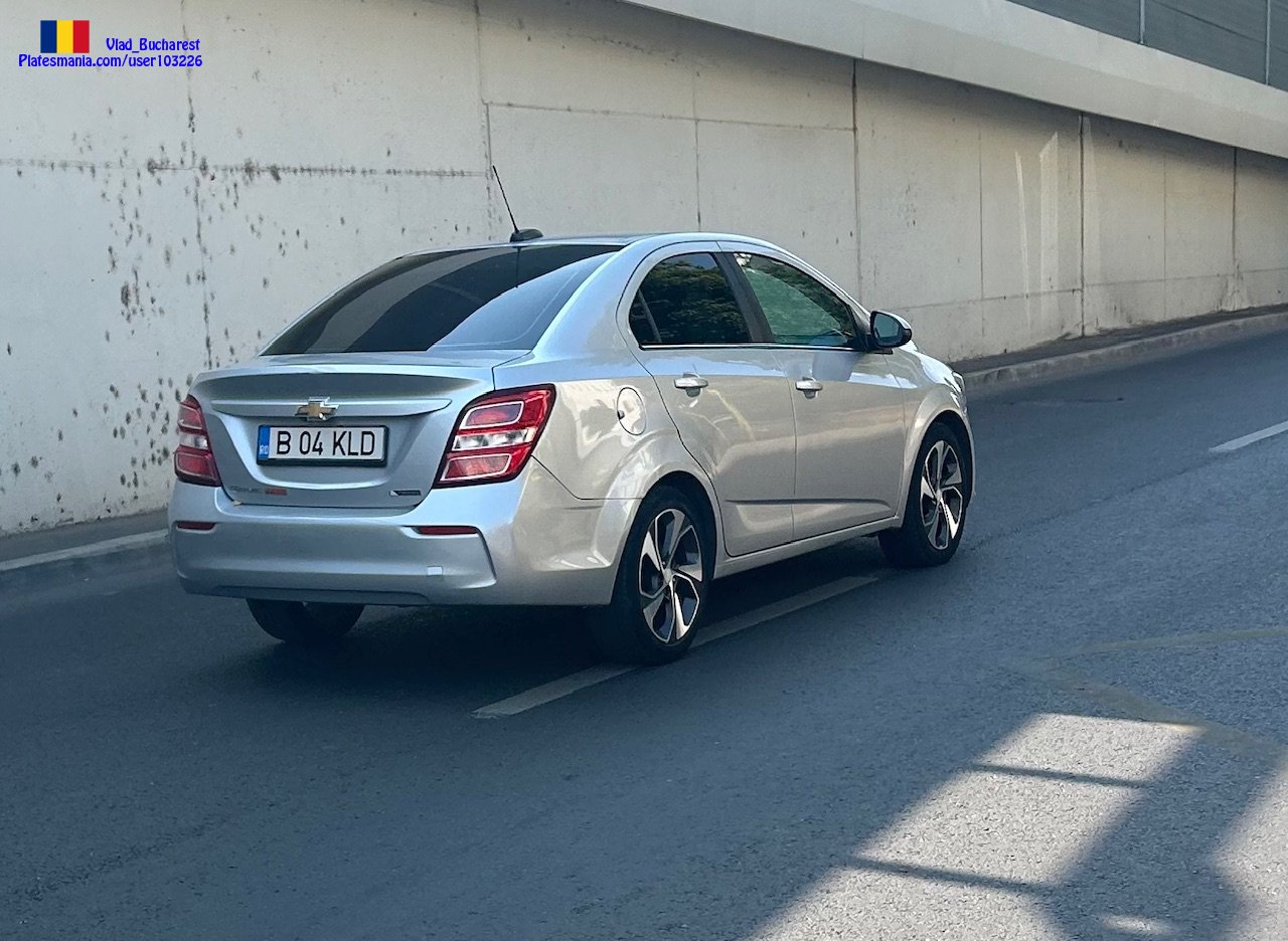 B 04 KLD, Chevrolet Sonic 1st gen Sedan (T300), facelift, 2016–2020