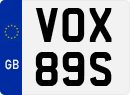 License plate of the United Kingdom, 1963 year system
