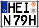 German license plate, Plates for oldtimers (type 