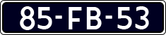 License plate of the Netherlands, Commercial Vehicles (1951-1994 system)