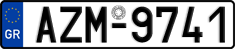 License plate of Greece, Cars