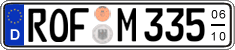 German license plate, Seasonal plates