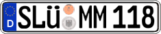 German license plate, Regular plates