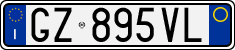 License plate of Italy, Cars (1994 year series)