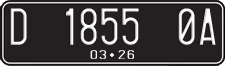 License plate of Indonesia, Regular plates