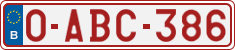 License plate of Belgium, Regular plates (2010)