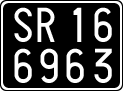 License plate of Italy, Cars (1927 year series)