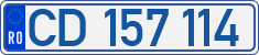 License plate of Romania, Diplomatic