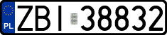 License plates of Poland, Regular car plates