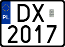 License plates of Poland, Special vehicles and motorcycles