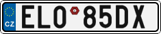 License plate of the Czech Republic, Electric vehicles
