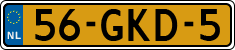 License plate of the Netherlands, Cars