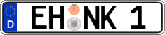 German license plate, Regular plates