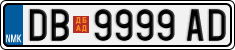 License plate of North Macedonia, Regular plates (2012)