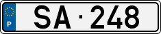 License plate of Portugal, Trailers
