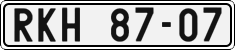 License plate of the Czech Republic, Cars (1960)