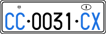 License plate of Italy, Diplomatic
