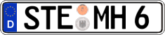German license plate, Regular plates