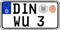 German license plate, Regular plates