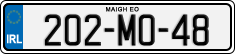 License plate of Ireland, Regular plates