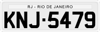 License plate of Brazil, Private owners (1990)