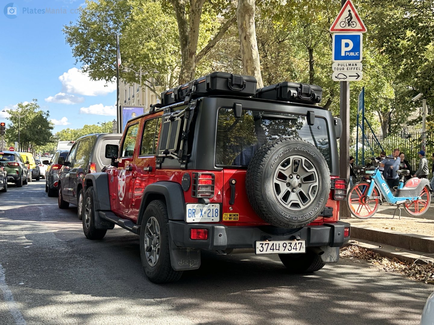 374나 9347, Jeep Wrangler 3rd gen 5-door SUV (JK), 2006–2018