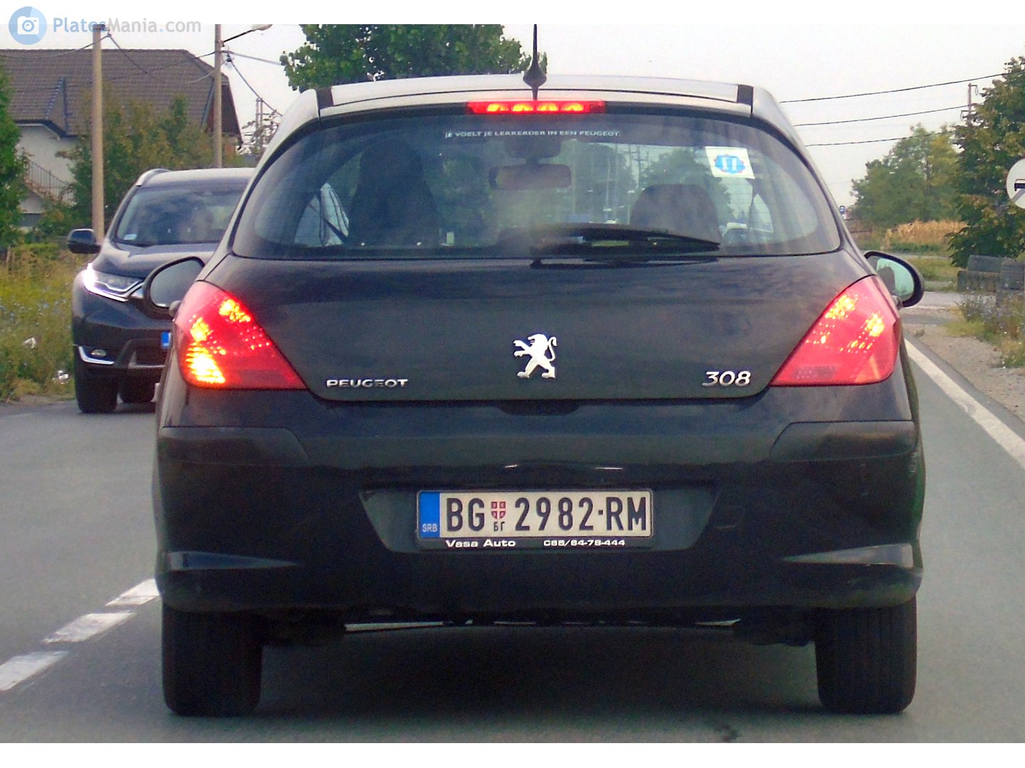 BG 2982-RM, Peugeot 308 1st gen 3-door Hatch (T7), 2007–2010