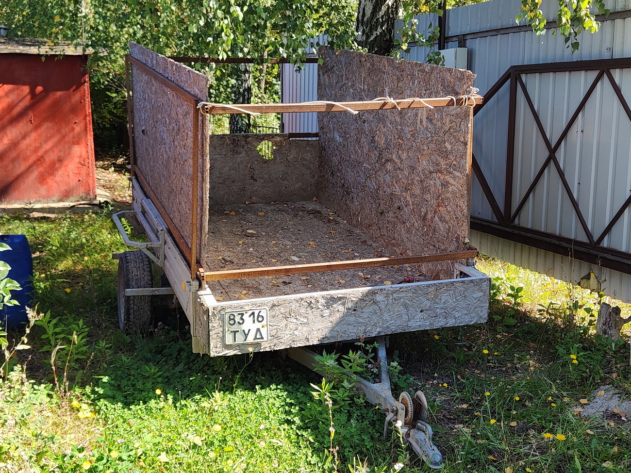 8316 ТУД, License plate without vehicle 