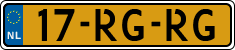 License plate of the Netherlands, Cars