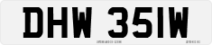 License plate of the United Kingdom, 1963 year system