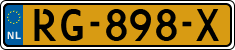License plate of the Netherlands, Cars
