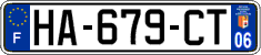 French license plate, SIV (ordinary)