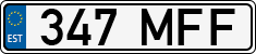 License plate of Estonia, Regular car plates