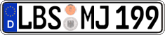 German license plate, Regular plates