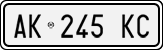 License plate of Italy, Cars (1994 year series)
