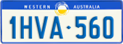 Western Australia, Regular plates